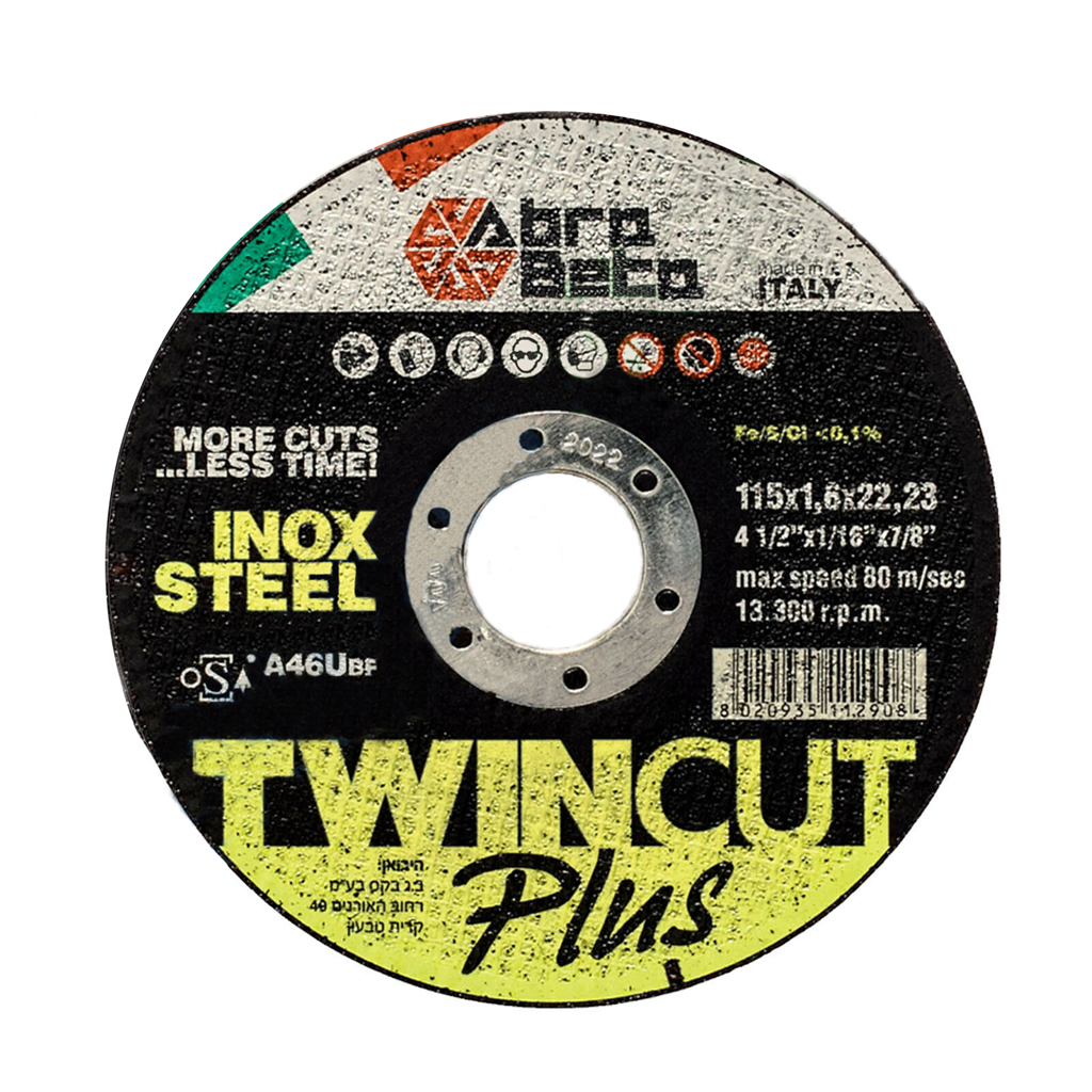 BT DISCO CORTE TWIN CUT PLUS Ø125X1 ABRA BETA
