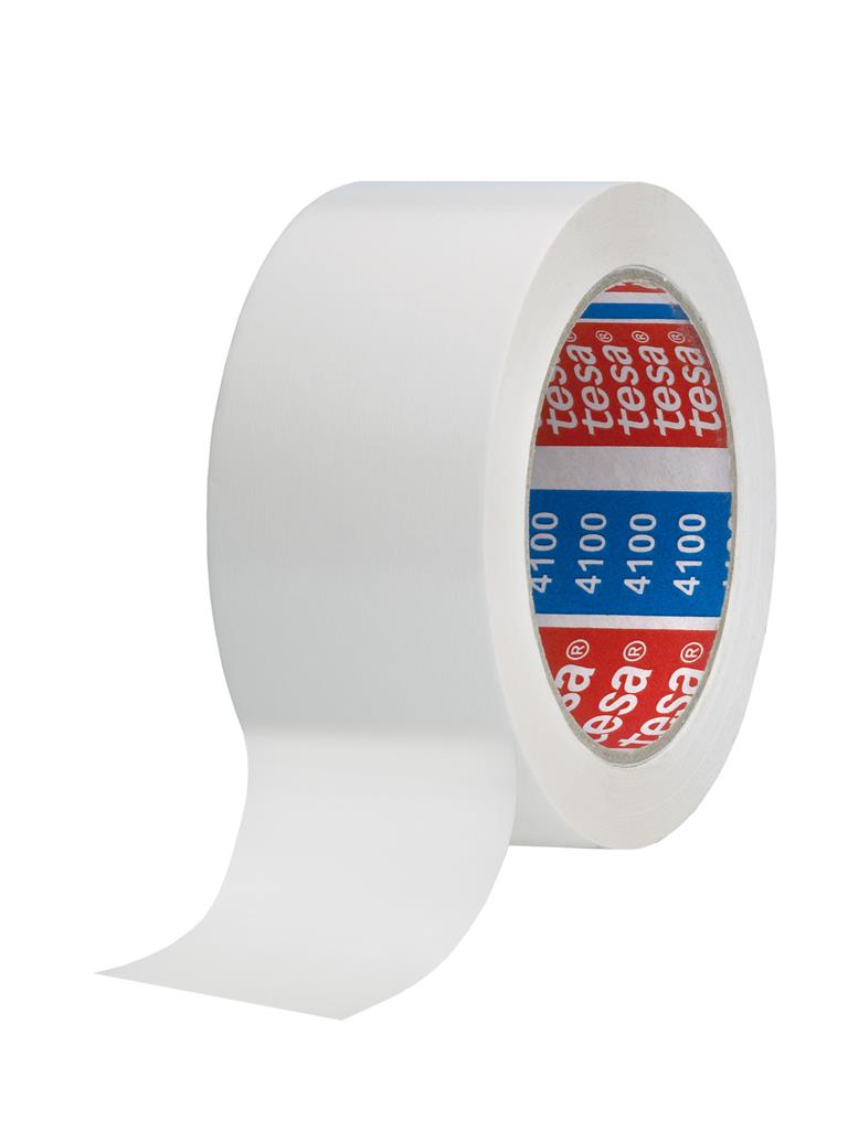 PRECINTO PVC TESA 4100 50MMX66M RUGOSO BLANCO