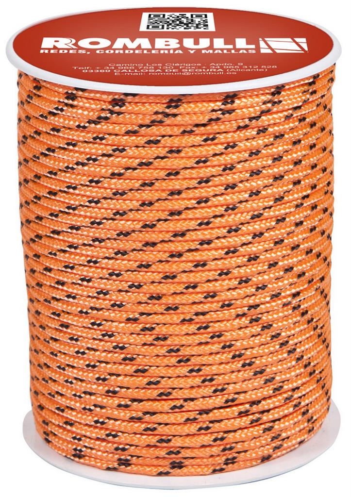 CORDON POLIES. 4MM 60M NRJA. FLUOR. 427407006770