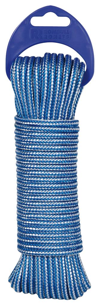CORDON POLIP. 4MM 25M AZUL/BLANCO 424307001824