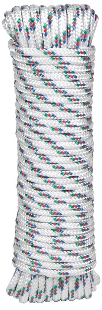CUERDA POLIP. 4MMX25M BLANCO/TRICOLOR 424307002299