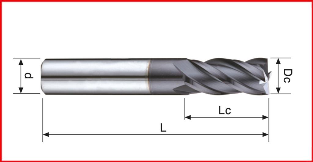FRESA METAL DURO 4 LABIOS 1114 Ø10,00MM