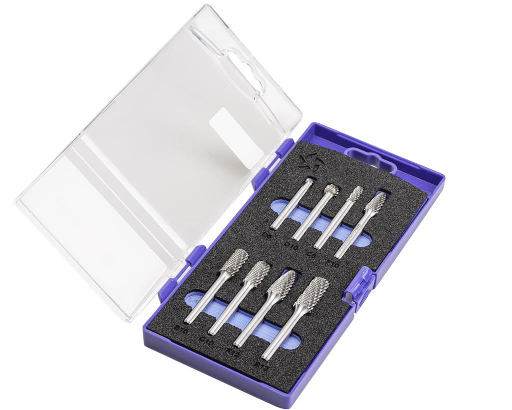 JUEGO FRESAS METAL DURO 8PCS (58922)