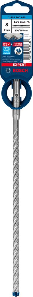 BOSCH 2.608.900.090 BROCA 7X SDS-PLUS Ø8X265MM