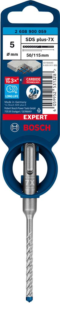 BOSCH 2.608.900.059 BROCA 7X SDS-PLUS Ø5X115MM