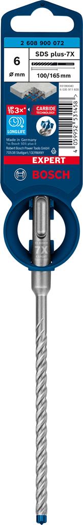 BOSCH 2.608.900.072 BROCA 7X SDS-PLUS Ø6X165MM