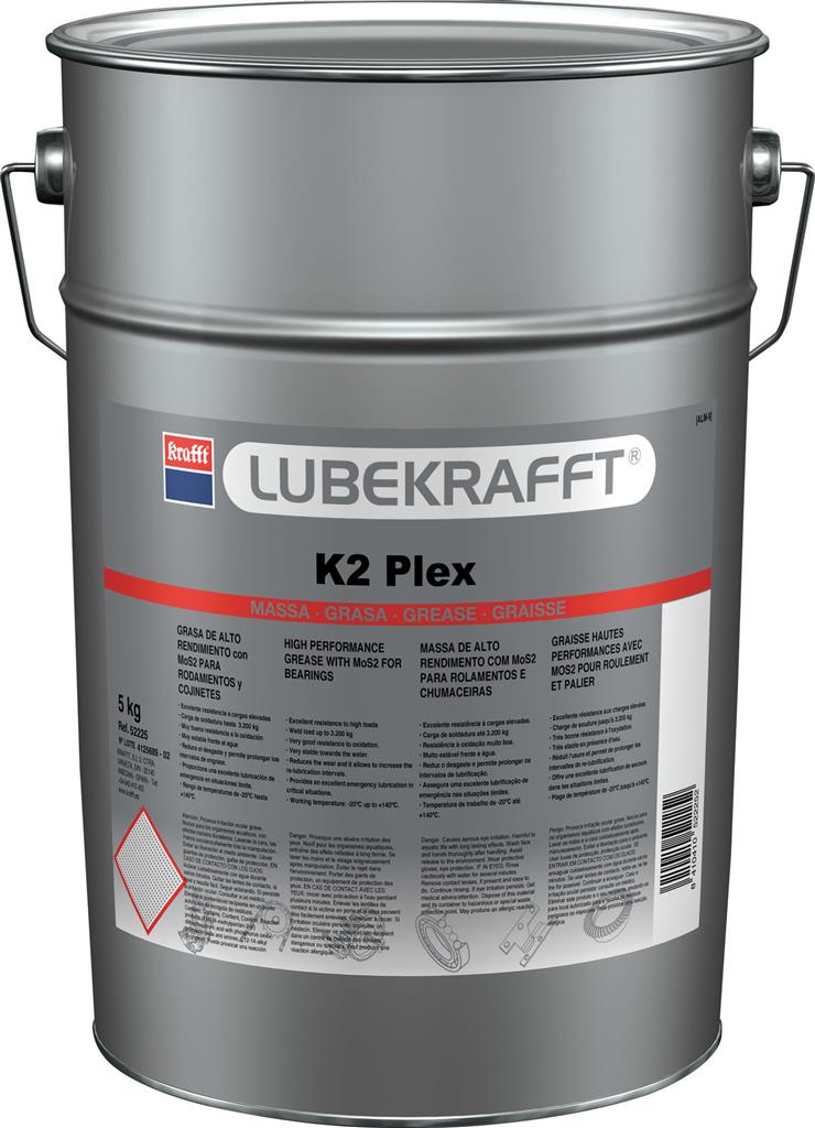 GRASA LITIO KRAFFT K2 PLEX (MoS2) 5KG (52225)