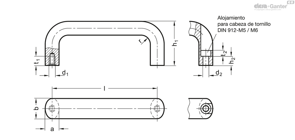 EG ASA ACERO INOXIDABLE GN 565.5-20-128-A-GS