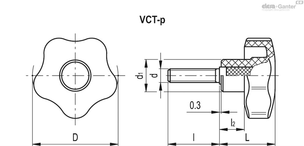 EG MANDO ONDULAD MACHO VCT.50 p-M10X40-C9 69975-C9