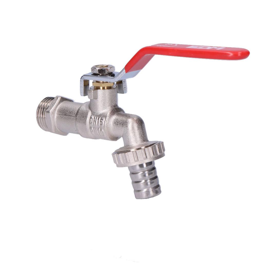 GRIFO ESFERA C/CODO PARA MANGUERA 1/2" 3/4" (01630