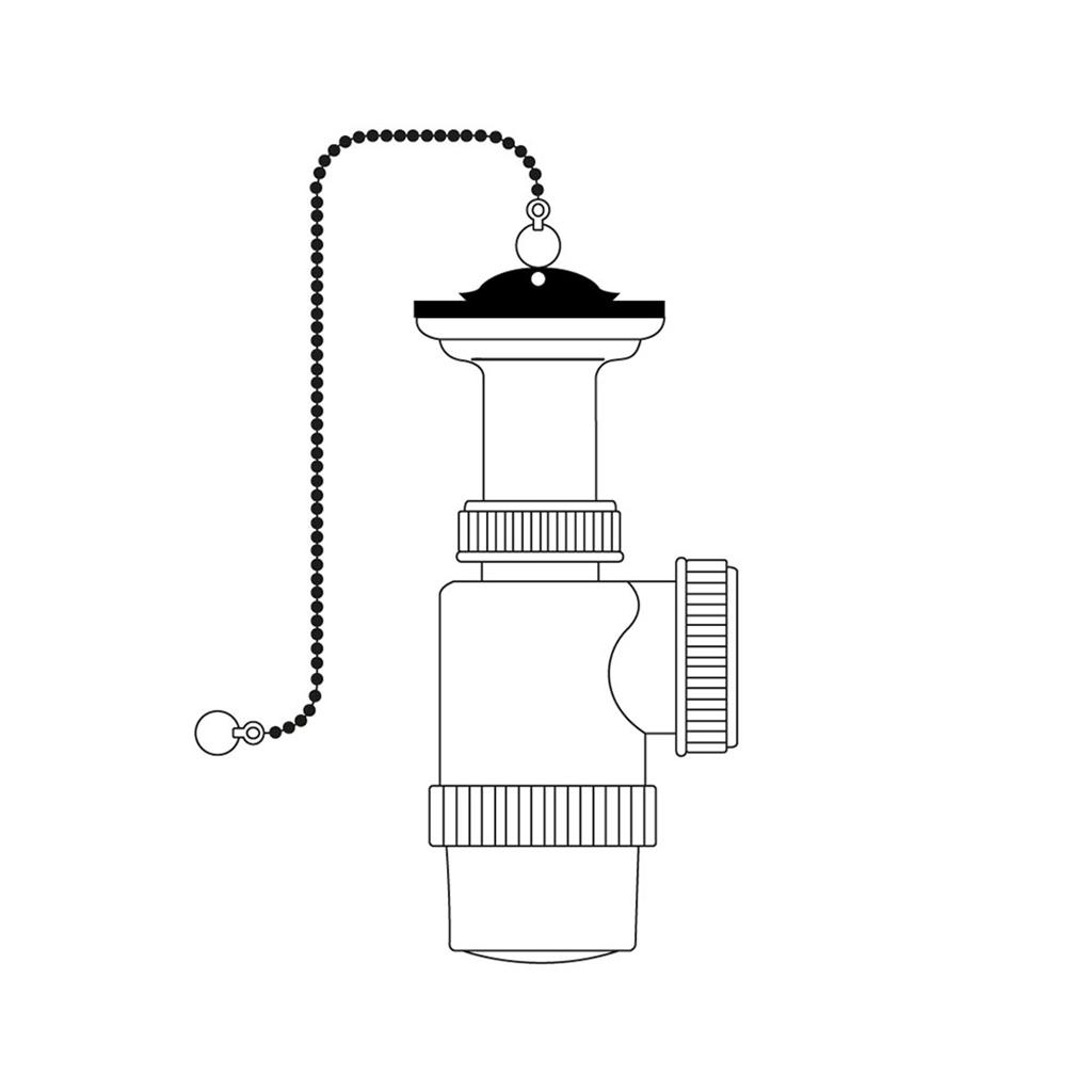 SIFON BOTELLA EXT. V70 1" 1/2"+CADENA+TAPON(01591)