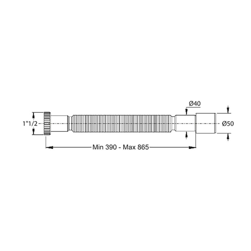 MAGIKONE FLEXI.-EXTENS. 1"1/2X40-50MM (01832)35006