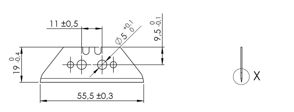 HOJA TRAPEZOIDAL MARTOR 60099 (10UDS)(60099.70)
