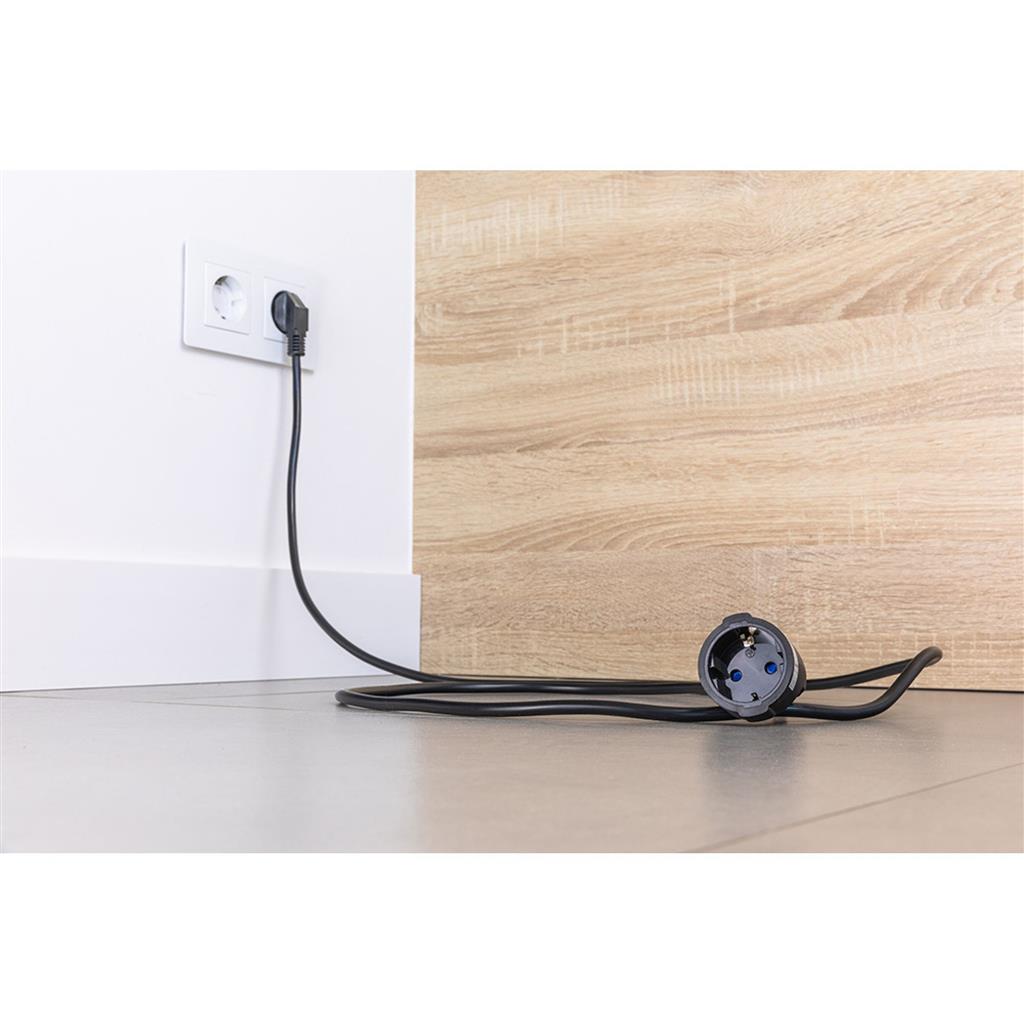 PROLONGADOR CABLE ELECT. 5M 3X1,5MM NEGRO (23214)