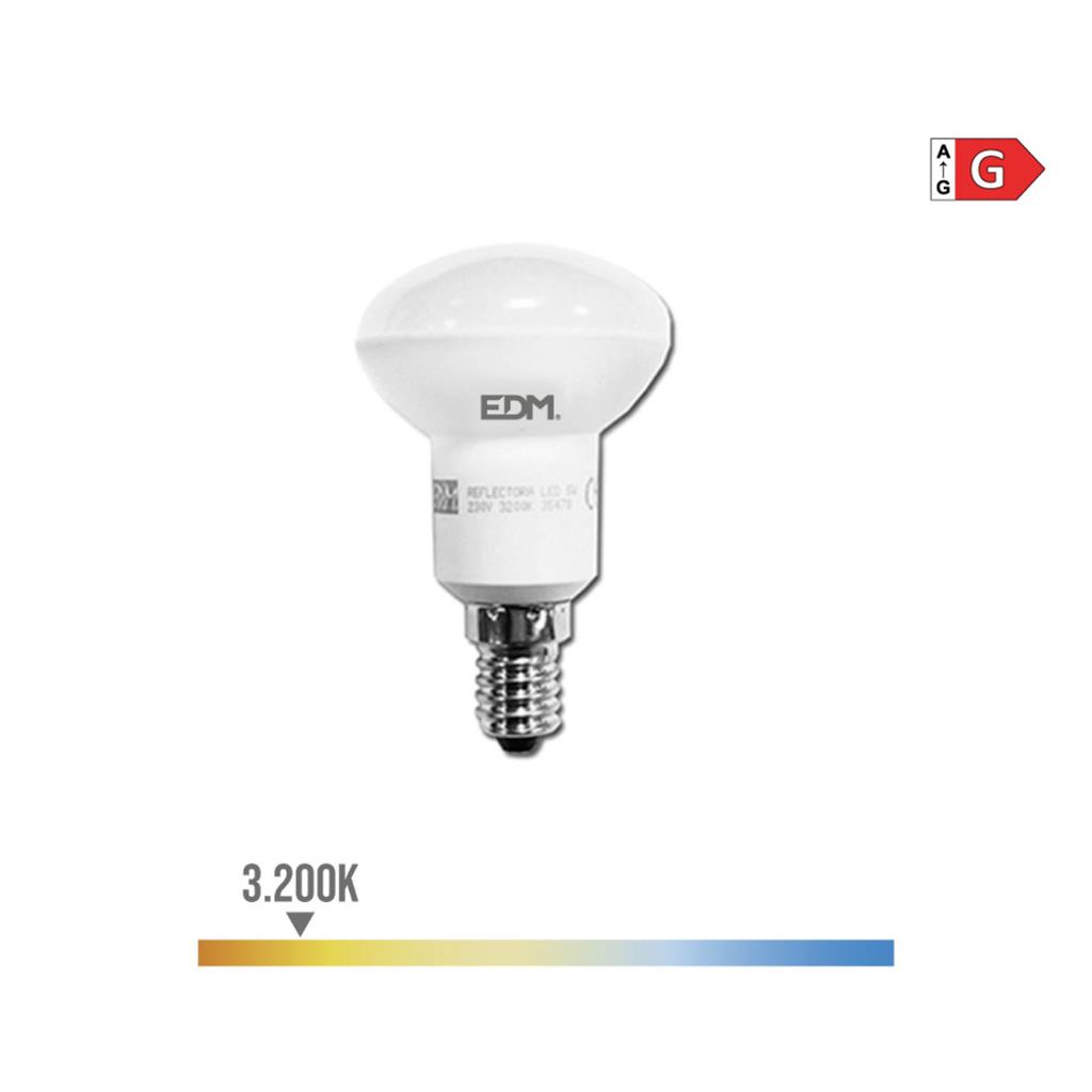 BOMBILLA REFLECTORA LED E14 5W LUZ CALIDA (35478)