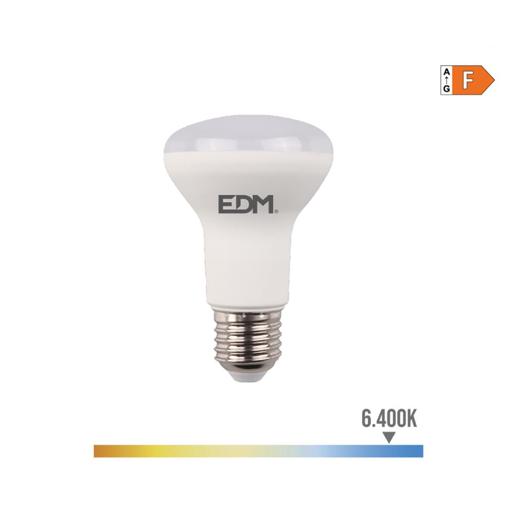 BOMBILLA REFLECTORA LED E27 7W LUZ FRIA (35482)