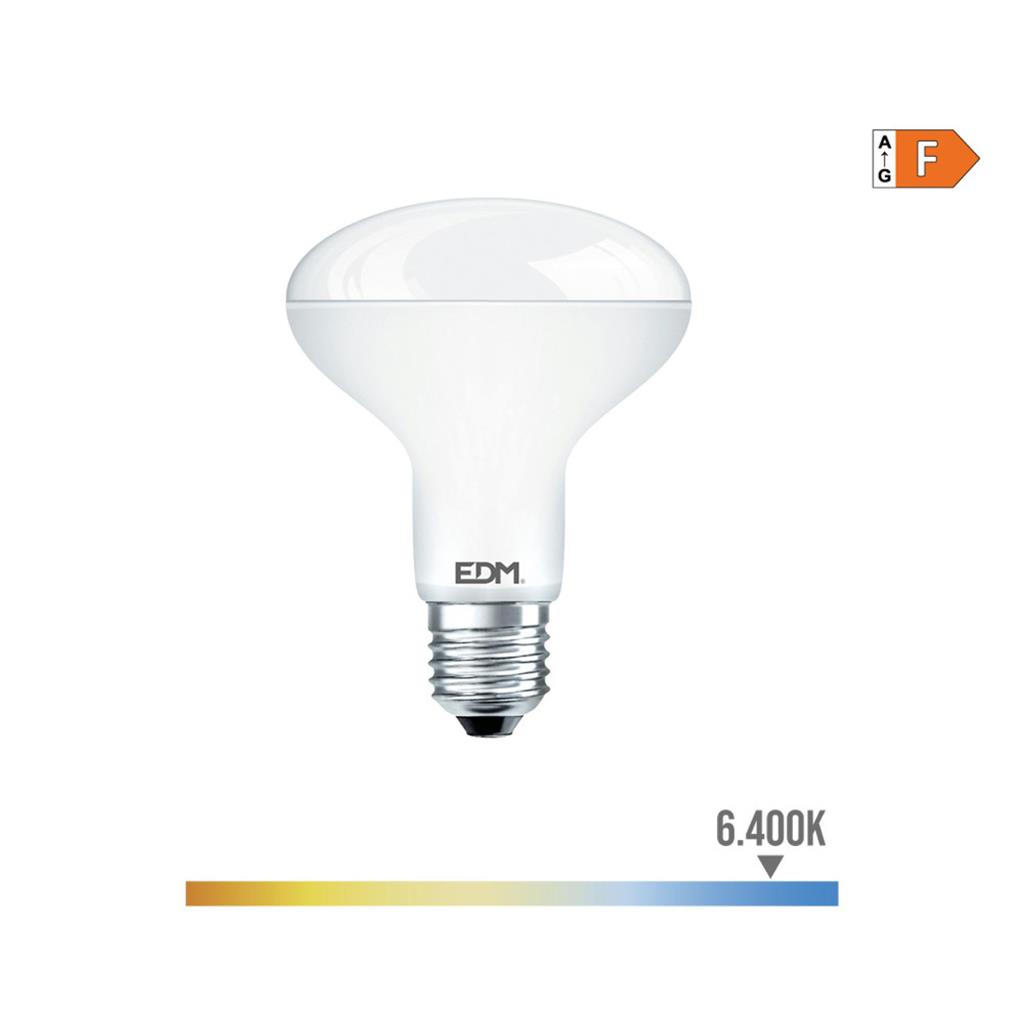 BOMBILLA REFLECTORA LED E27 10W LUZ FRIA (35484)