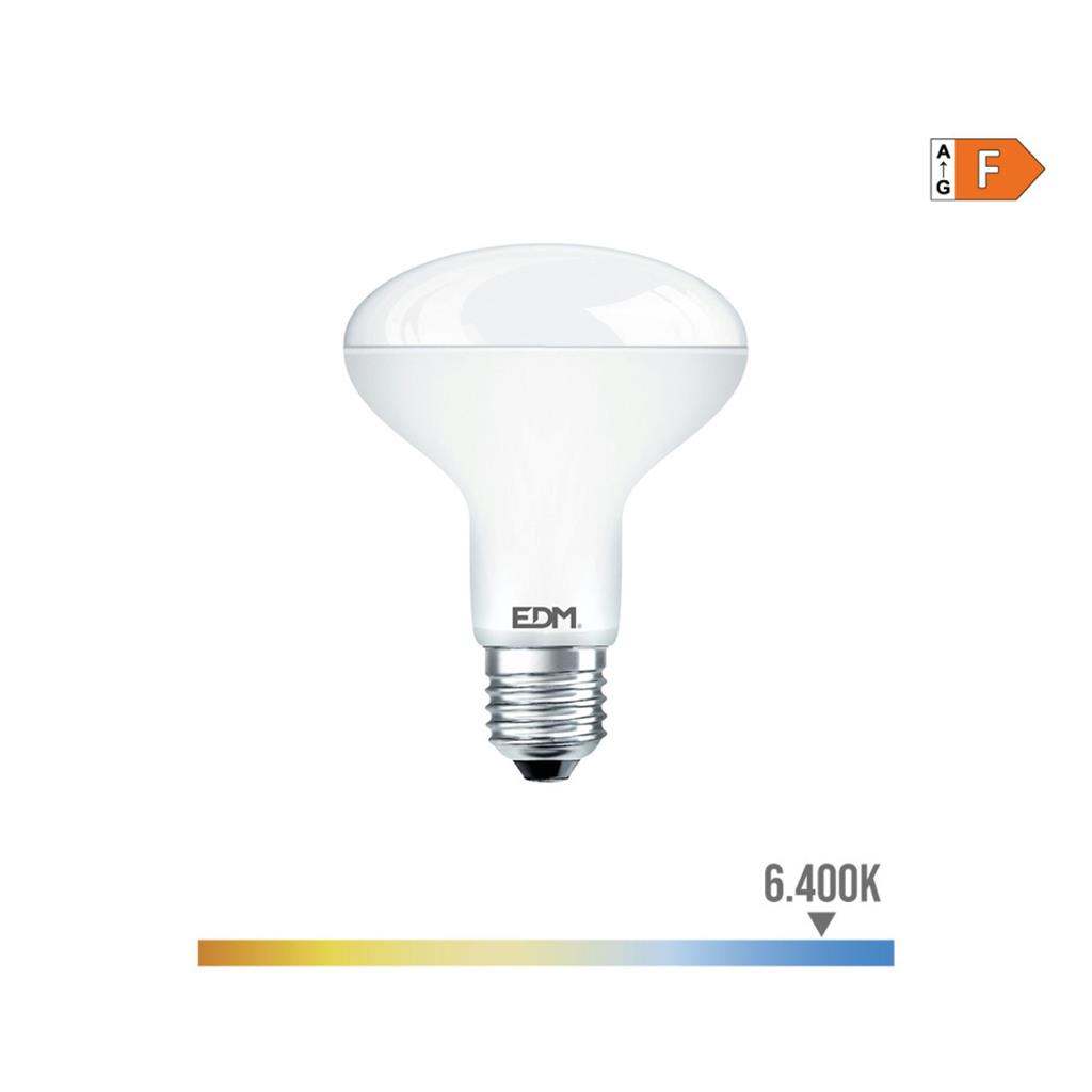 BOMBILLA REFLECTORA LED E27 12W LUZ FRIA (35489)