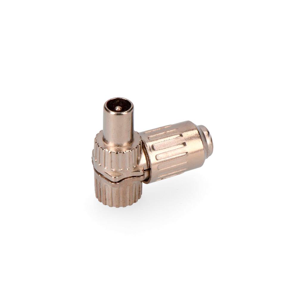 CLAVIJA MACHO TV ACODADA METALICA 9,5MM (50040)