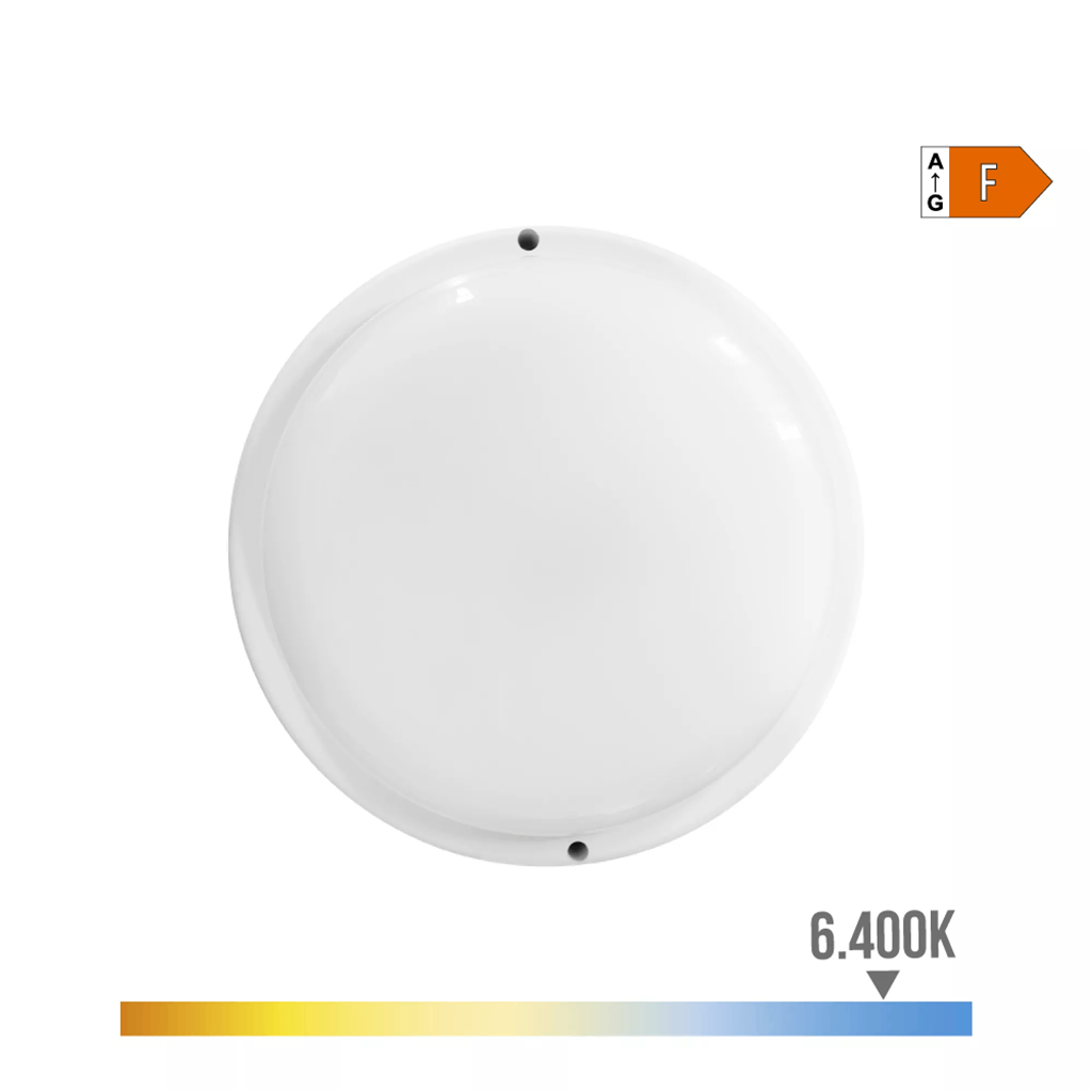 APLIQUE REDONDO LED 18 W 6400 K LUZ FRÍA (32407)