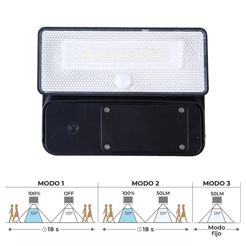 APLIQUE SOLAR 12W 1.600LM (31821)