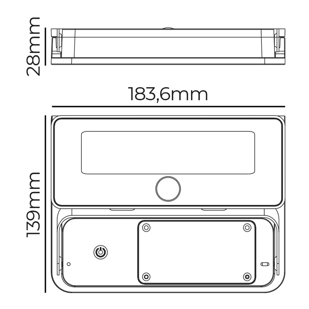 APLIQUE SOLAR 12W 1.600LM (31821)