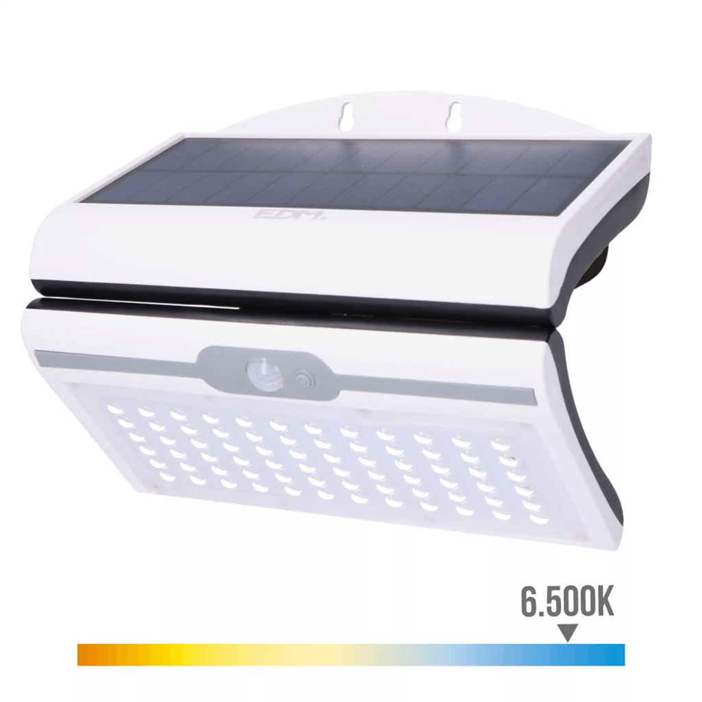 APLIQUE SOLAR 6W 430LM C/SENSOR  BLANCO (31848)