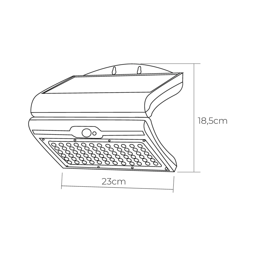 APLIQUE SOLAR 6W 430LM C/SENSOR  BLANCO (31848)