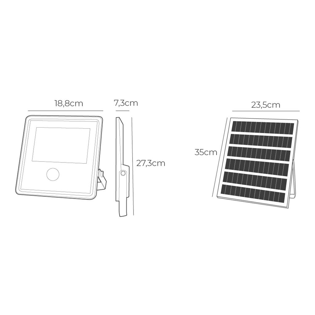FOCO PROYECTOR SOLAR SLIM 100W 6.500K (31857)