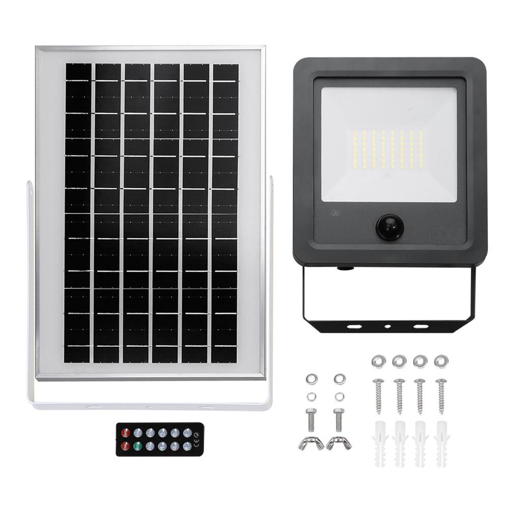 FOCO PROYECTOR SOLAR C/SENSOR 100W 6.500K (31862)