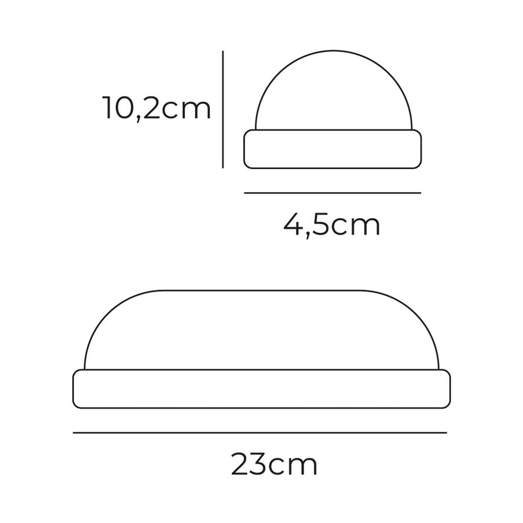 APLIQUE OVAL LED 18W 6400K 10,2X4,5X23CM  (32405)