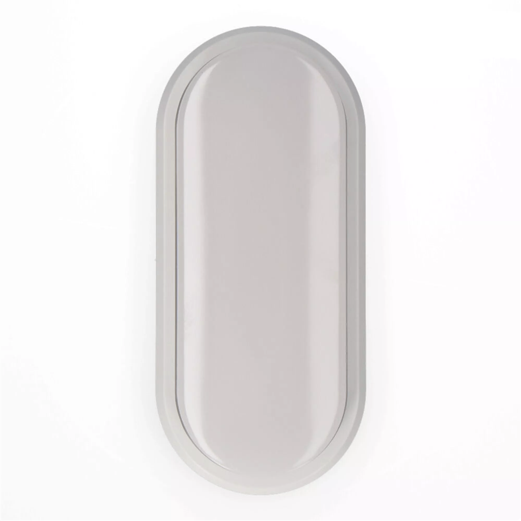 APLIQUE EXT. LED OVAL 18W Ø23CM LUZ DIA  (34721)