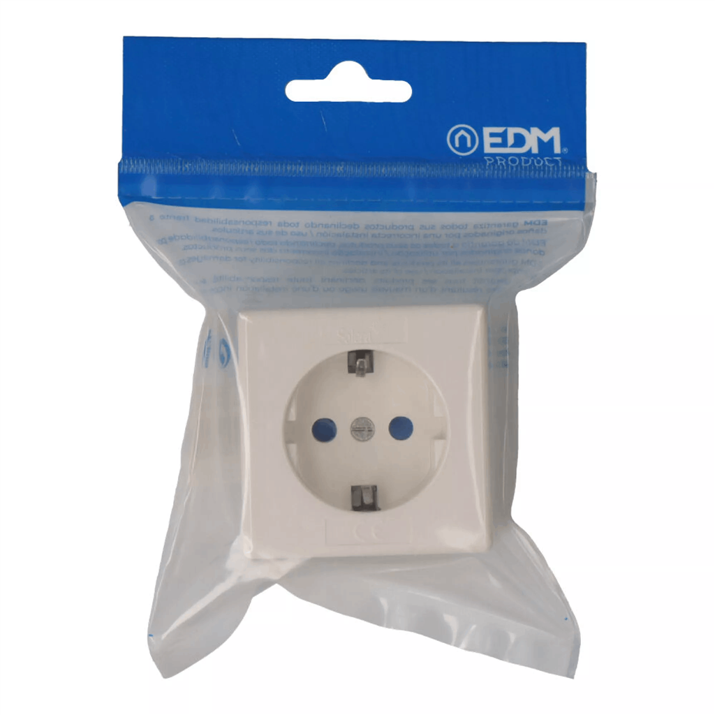 BASE TIPO F SUPERFICIE CUADRADA BLANCA (E41201)