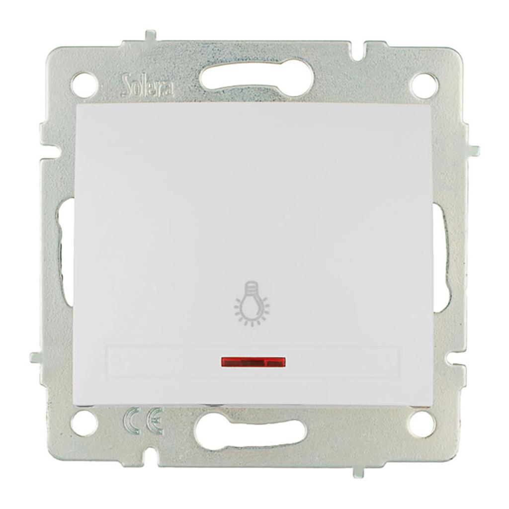 PULSADOR LUMINOSO 10A 250V  "EUROPA"  (42909)