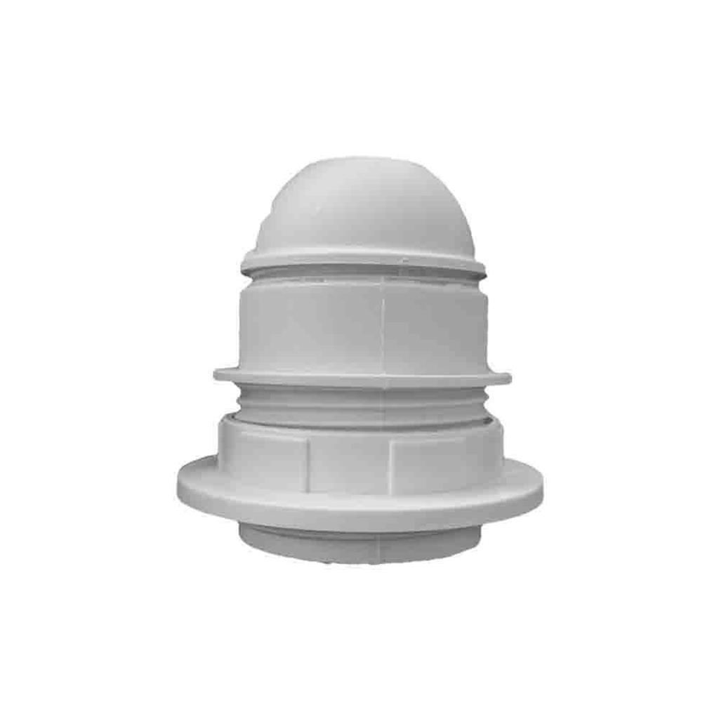 PORTALAMPARAS SEMIROSCADO E-27 BLANCO (44070)