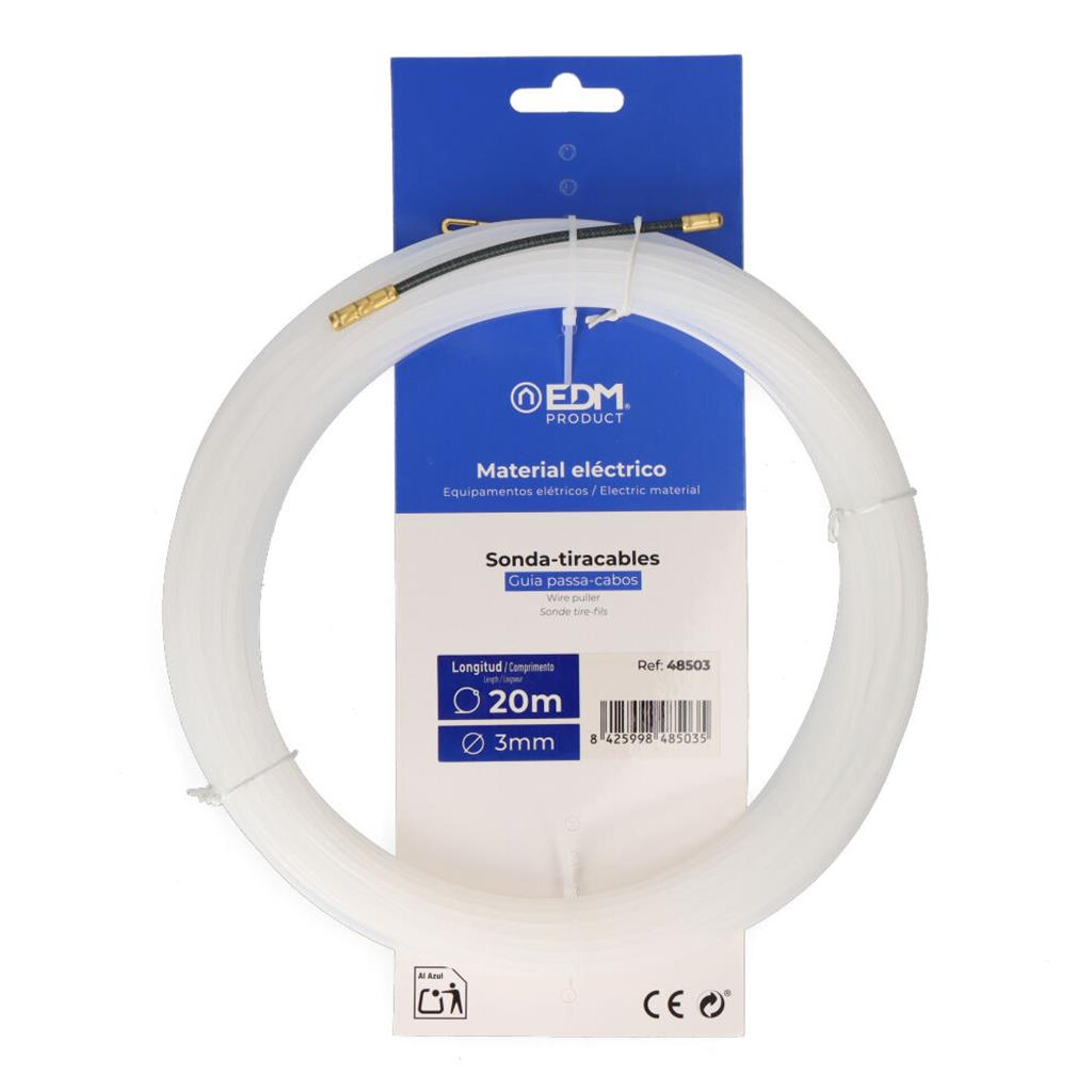 GUIA PASACABLES GUIA NYLON 20MX3MM (48503)