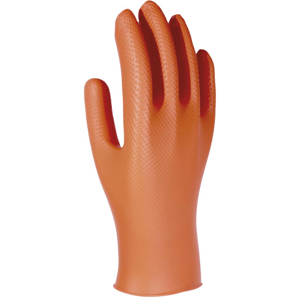 GUANTE PIP 246OR GRIPPAZ NITRILO NRJA. T-9 (PQTE)