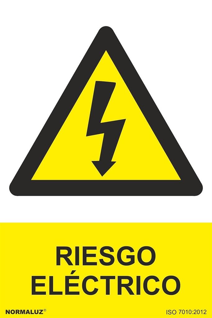 CARTEL PELIGRO RIESGO ELECTRICO 30X40CM RD31007
