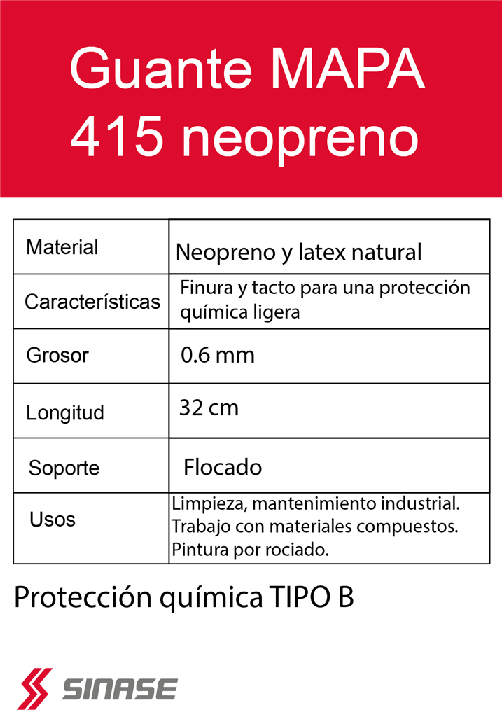 GUANTE MAPA 415 NEOPRENO T- 8
