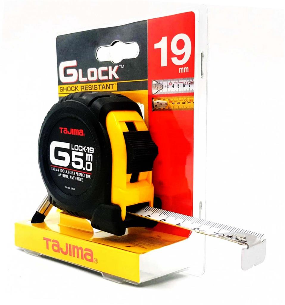 FLEXOMETRO TAJIMA G-25 GOMA FRENO 5MX19MM (7104S5)