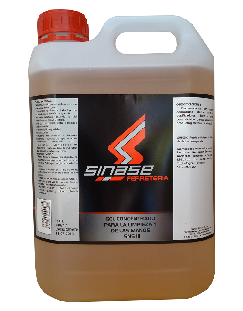 SINASE GEL LAVAMANOS SNS-111 25L (1053)