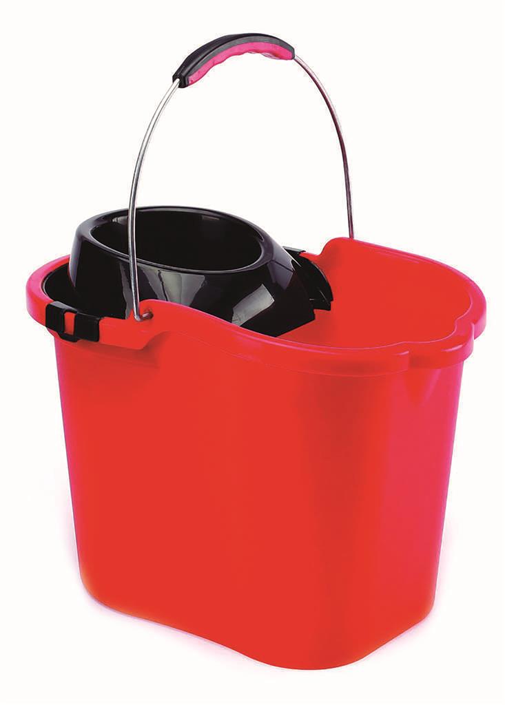 CUBO ESCURRIDOR OVALADO MAYA 16L ROJO (09085)