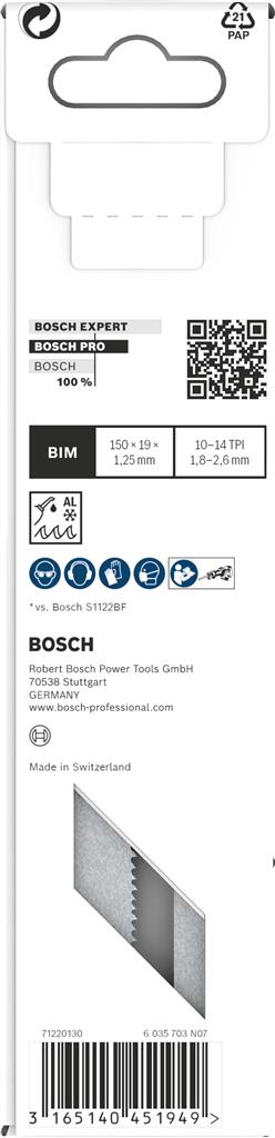 BOSCH 2.608.657.407 HOJAS SABLE S925VF (5UDS)