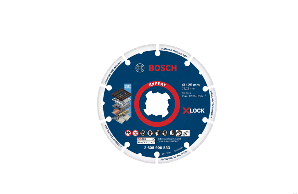 BOSCH 2.608.900.533 DISCO METALWHEEL X-LOCK Ø125