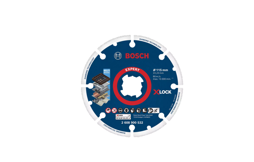 BOSCH 2.608.900.532 DISCO METALWHEEL X-LOCK Ø115