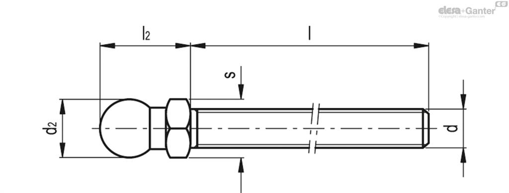 EG ESPARRAGO PIE NIVELACION SM-14-M10X43 (302221)