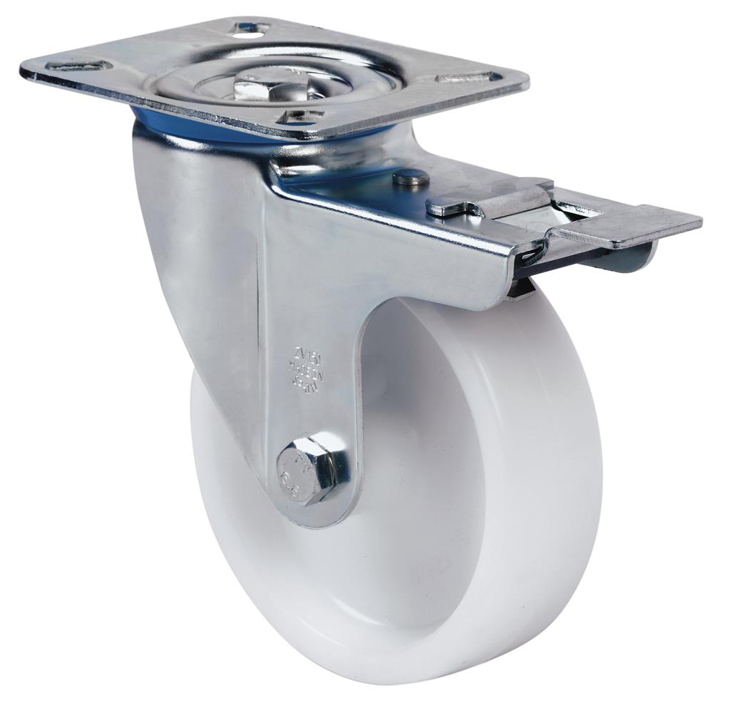 RUEDA ALEX 2-1195 Ø125MM GIRAT. FRENO 250KG NYLON