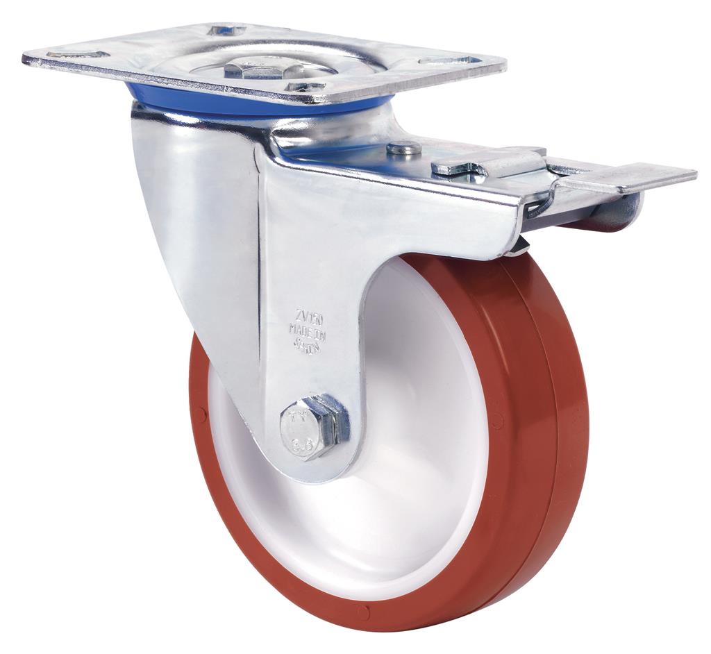 RUEDA ALEX 2-2370 Ø150MM GIRAT. FRENO 250KG PU