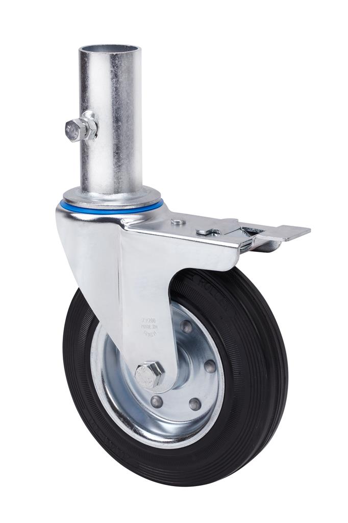 RUEDA ALEX 2-0905 Ø200MM ANDAMIO FRENO 230KG GOMA