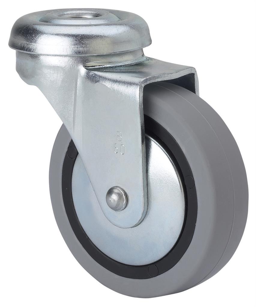 RUEDA ALEX 1-0218 Ø50MM GIRAT. 22KG GOMA GRIS